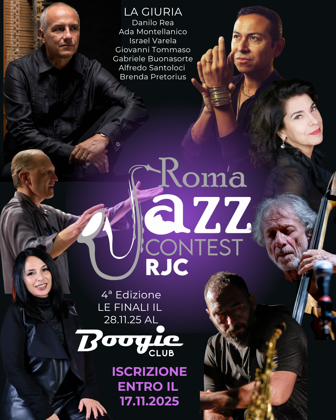 Locandina Giuria Roma Jazz Contest 2025