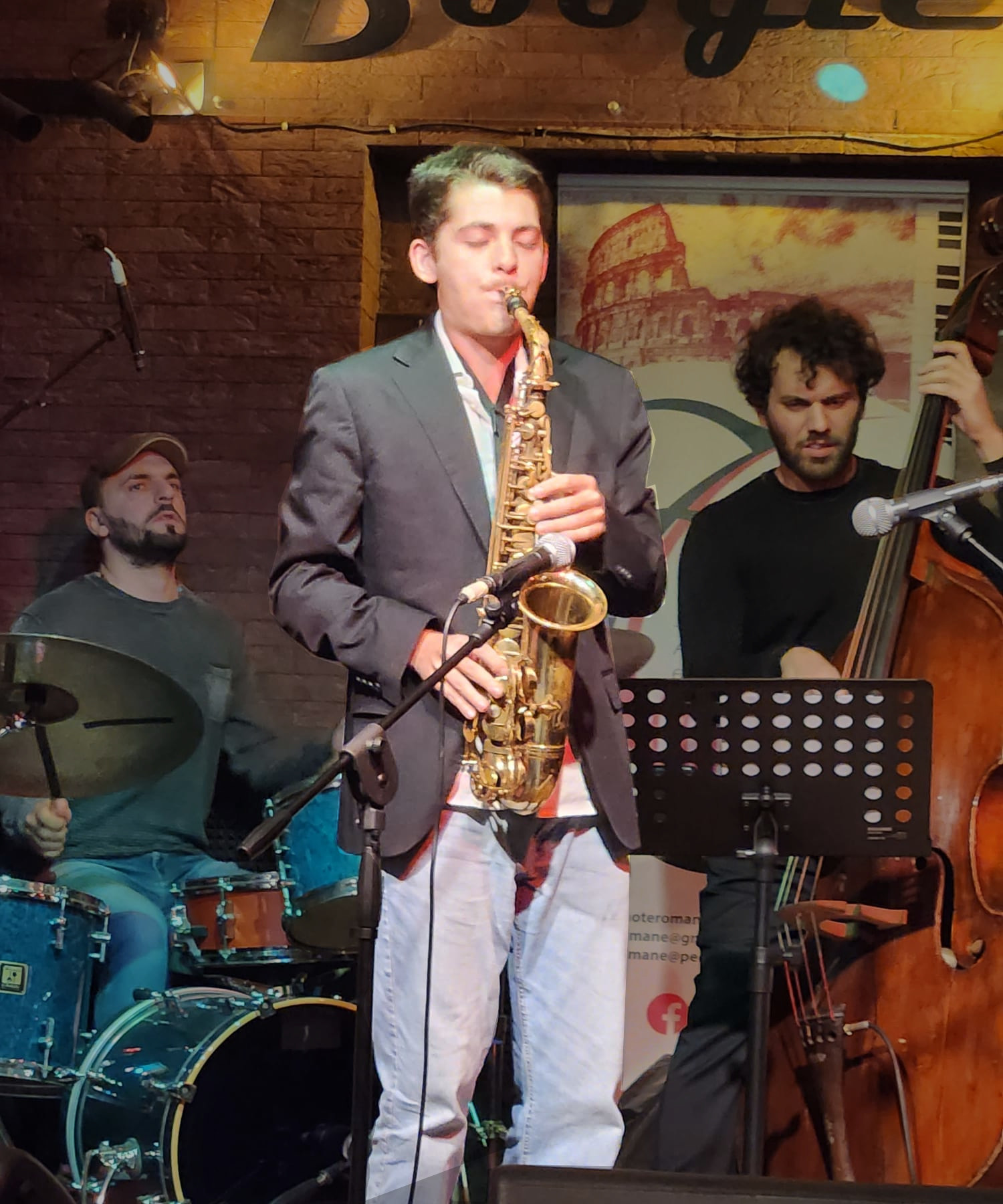 Andrea Paternostro, primo classificato, sassofono