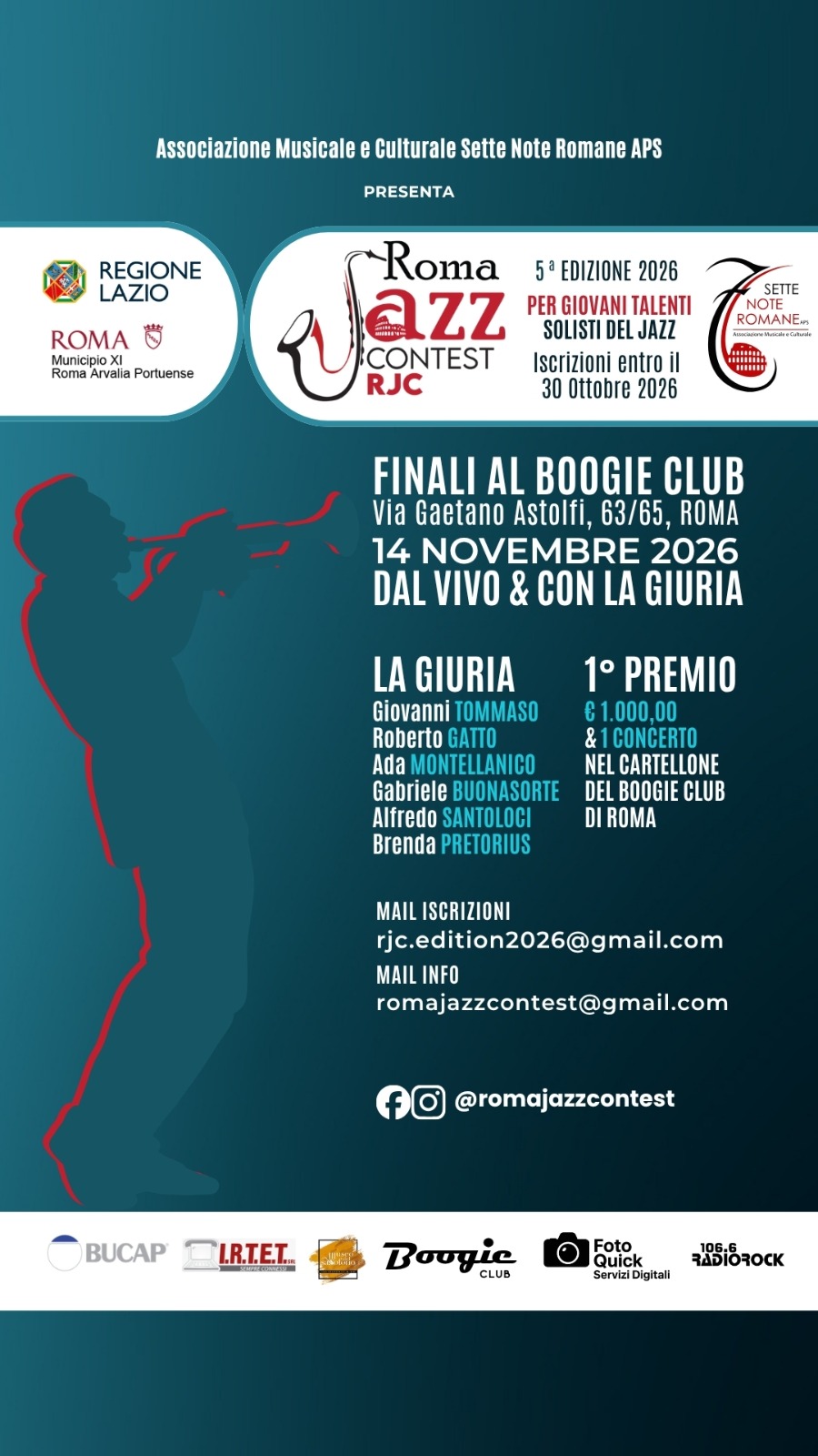 Locandina Roma Jazz Contest